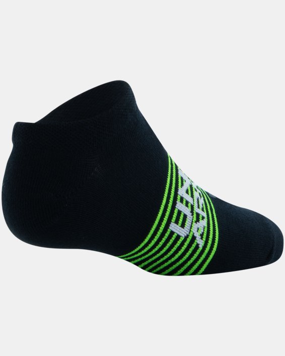 Boys' UA Essential Lite No-Show Socks 6-Pack, Black, pdpMainDesktop image number 3